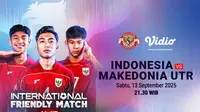 Link Live Streaming Timnas Indonesia U-17 vs Makedonia Utara U-17, Tayang di Vidio
